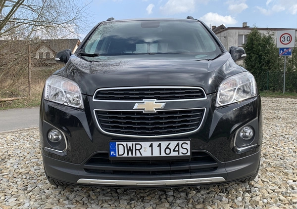 Chevrolet Trax cena 34900 przebieg: 237580, rok produkcji 2014 z Wrocław małe 742